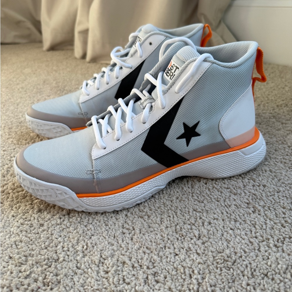 Converse Star Series BB Mid Platinum and Mandarin